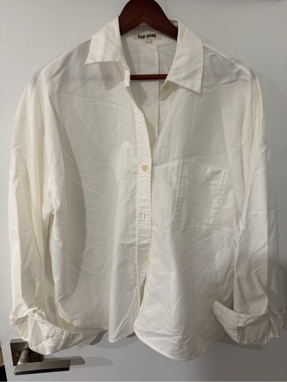 Djerf Avenue breezy shirt white - Picture 2 of 4